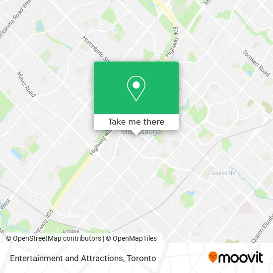 Entertainment and Attractions map