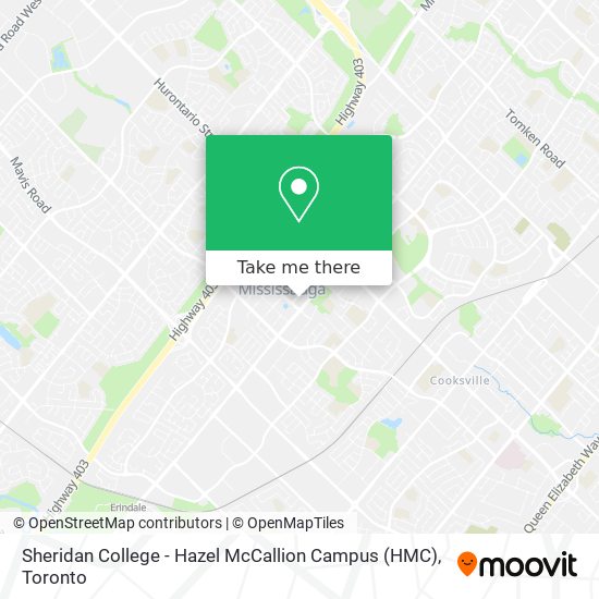 Sheridan College - Hazel McCallion Campus (HMC) map