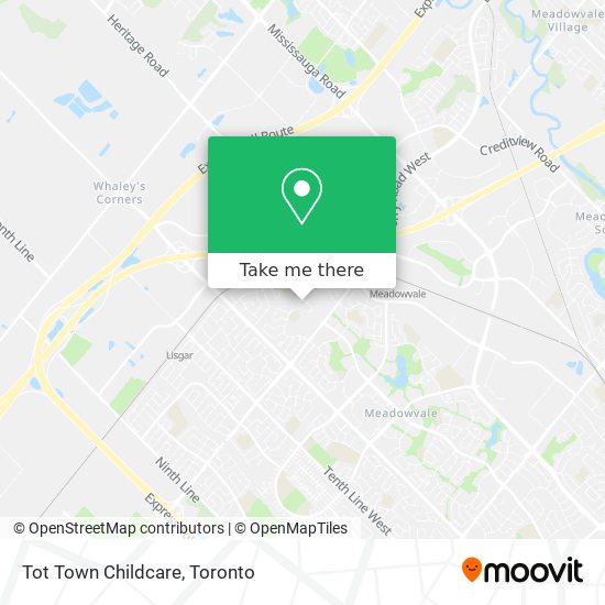 Tot Town Childcare map