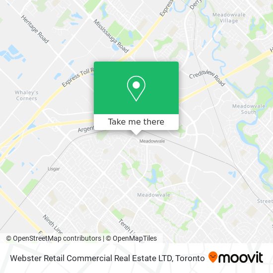 Webster Retail Commercial Real Estate LTD map