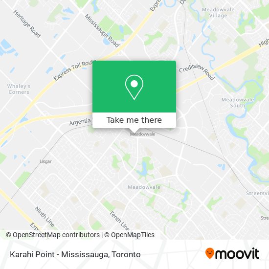 Karahi Point - Mississauga map