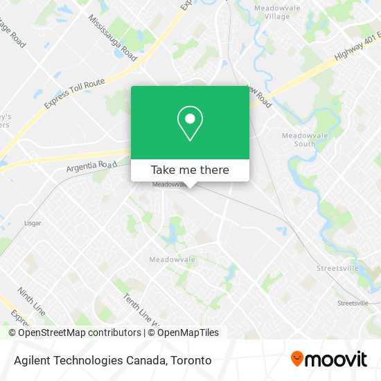 Agilent Technologies Canada map