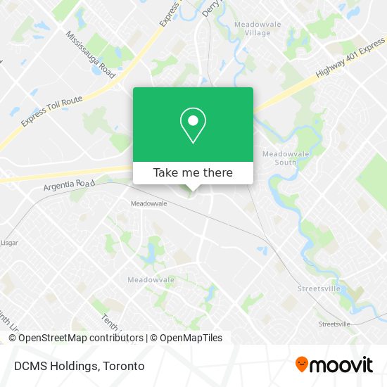 DCMS Holdings map