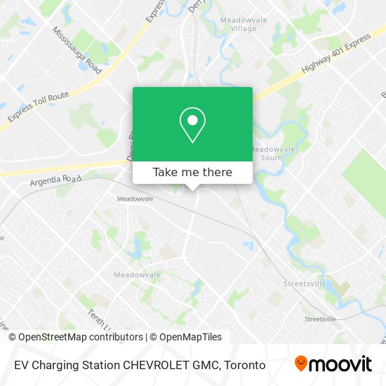 EV Charging Station CHEVROLET GMC map