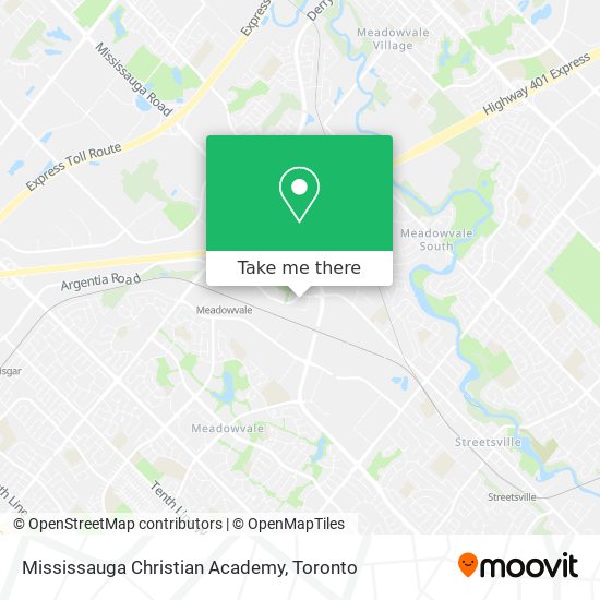 Mississauga Christian Academy map