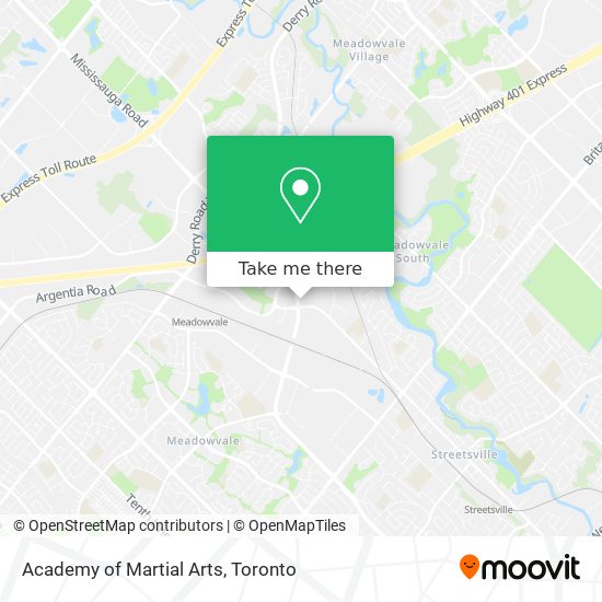 Academy of Martial Arts map