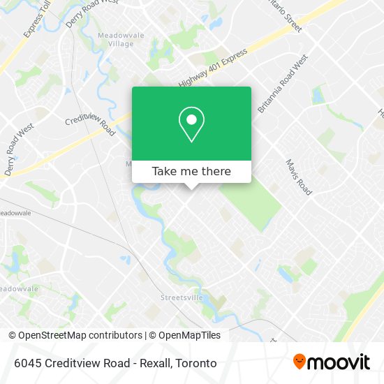 6045 Creditview Road - Rexall map