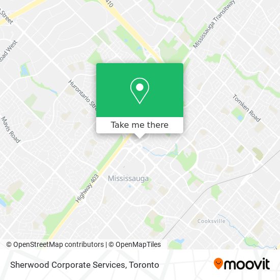 Sherwood Corporate Services map