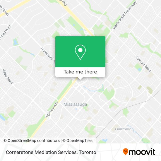 Cornerstone Mediation Services map