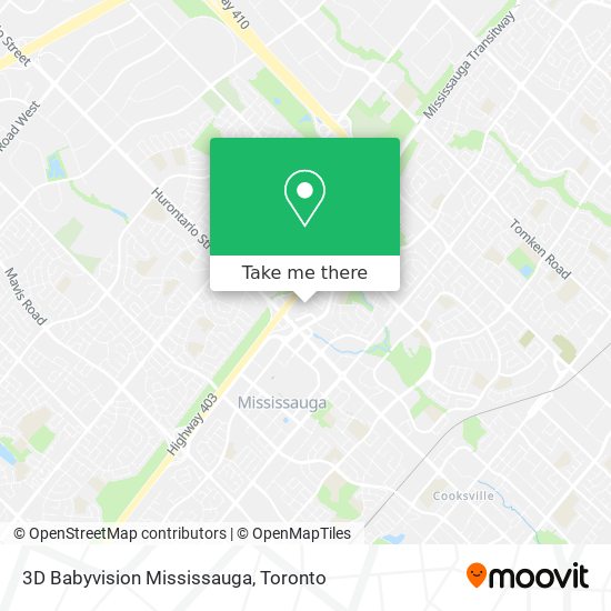 3D Babyvision Mississauga map