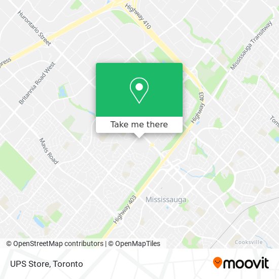 UPS Store map