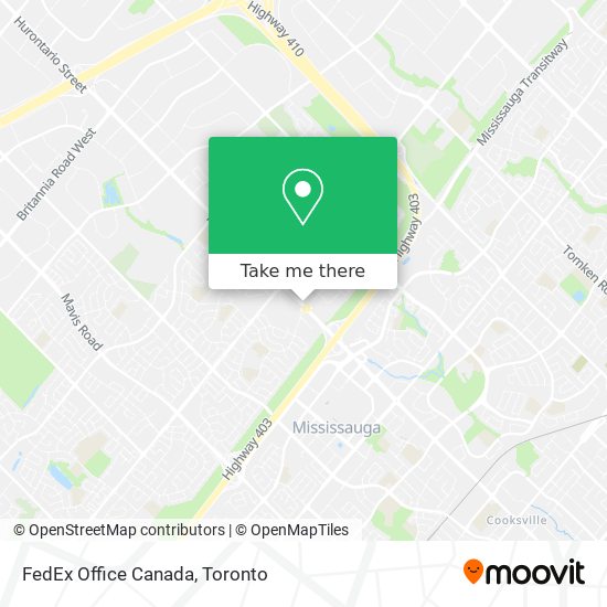 FedEx Office Canada map