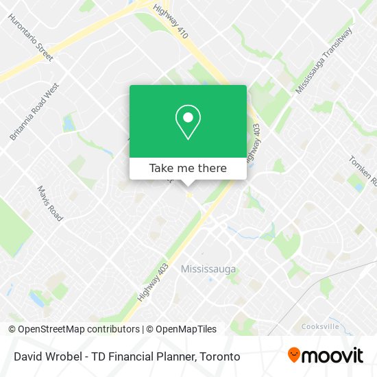 David Wrobel - TD Financial Planner map