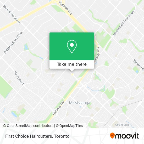 First Choice Haircutters map