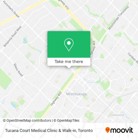 Tucana Court Medical Clinic & Walk-in map