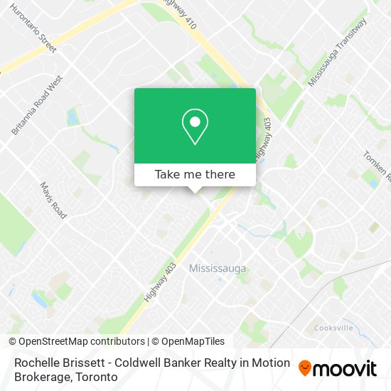 Rochelle Brissett - Coldwell Banker Realty in Motion Brokerage map