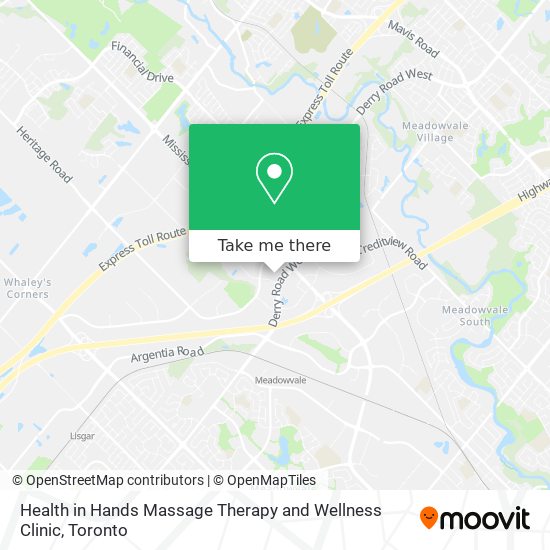 Health in Hands Massage Therapy and Wellness Clinic map