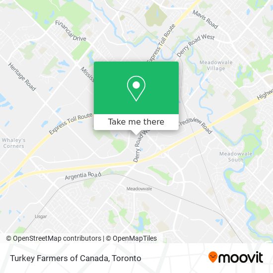 Turkey Farmers of Canada map