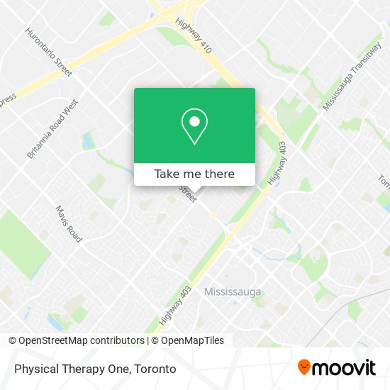 Physical Therapy One map