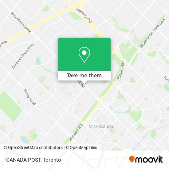 CANADA POST map