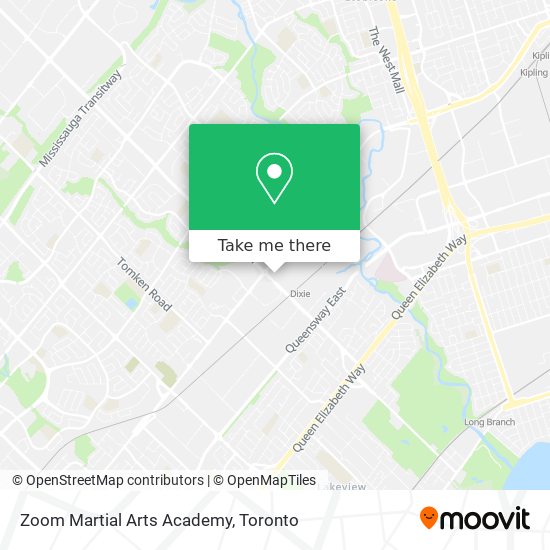 Zoom Martial Arts Academy map