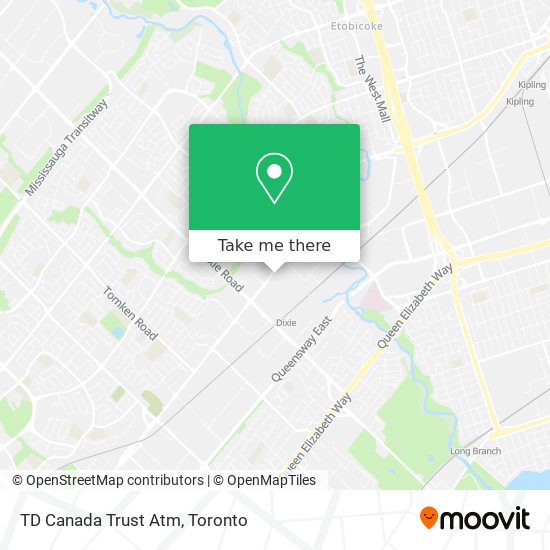 TD Canada Trust Atm map