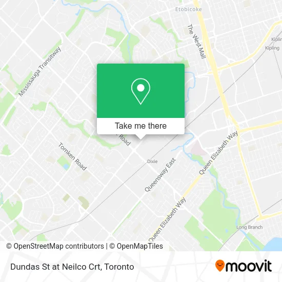 Dundas St at Neilco Crt map