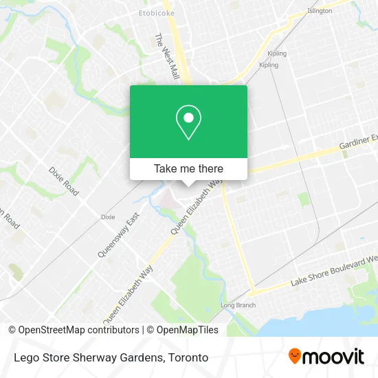 Lego Store Sherway Gardens map