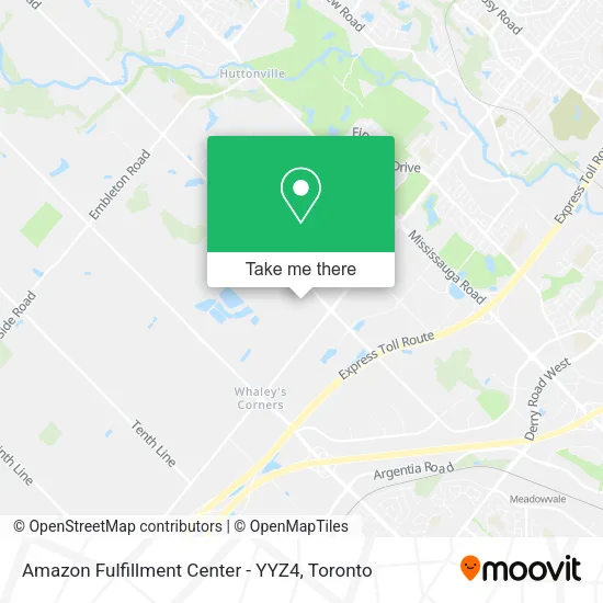 Amazon Fulfillment Center - YYZ4 map