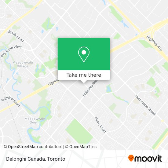 Delonghi Canada map