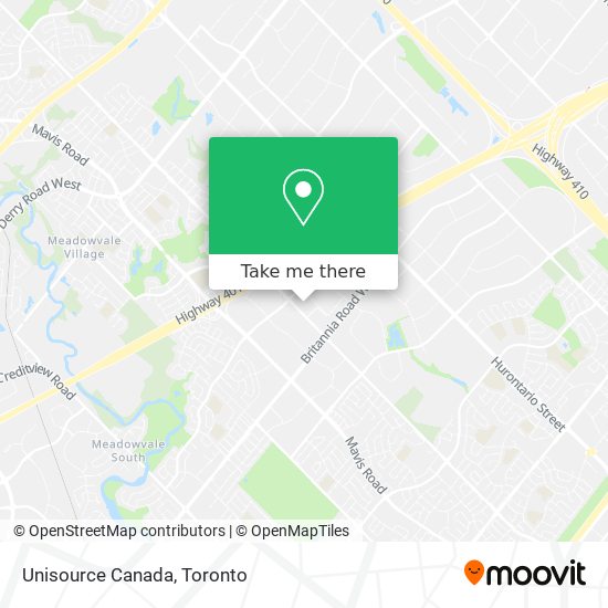 Unisource Canada map