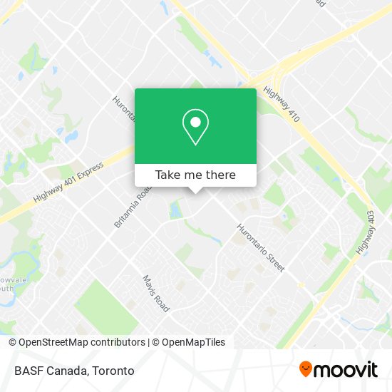 BASF Canada map