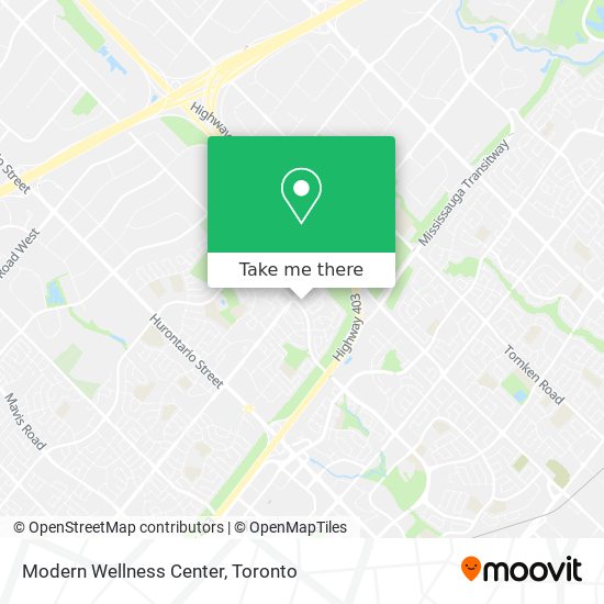 Modern Wellness Center map