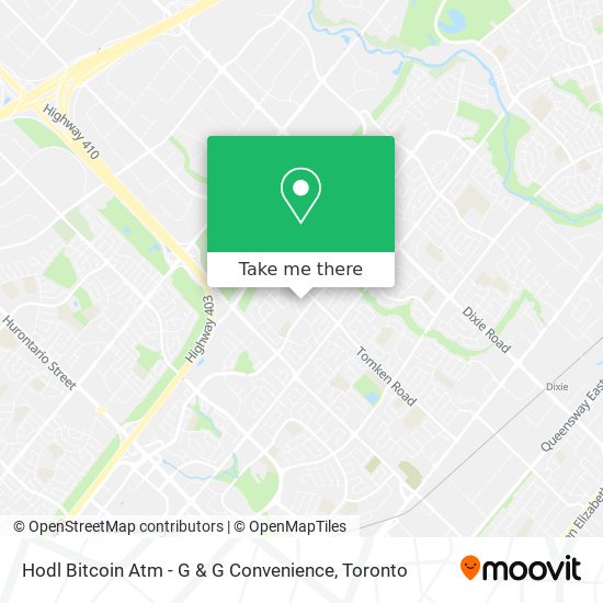 Hodl Bitcoin Atm - G & G Convenience map