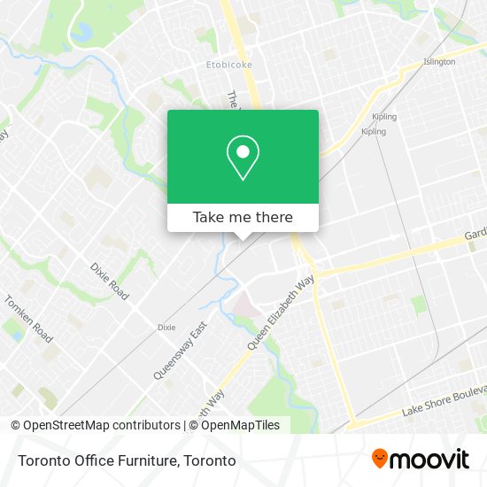 Toronto Office Furniture map
