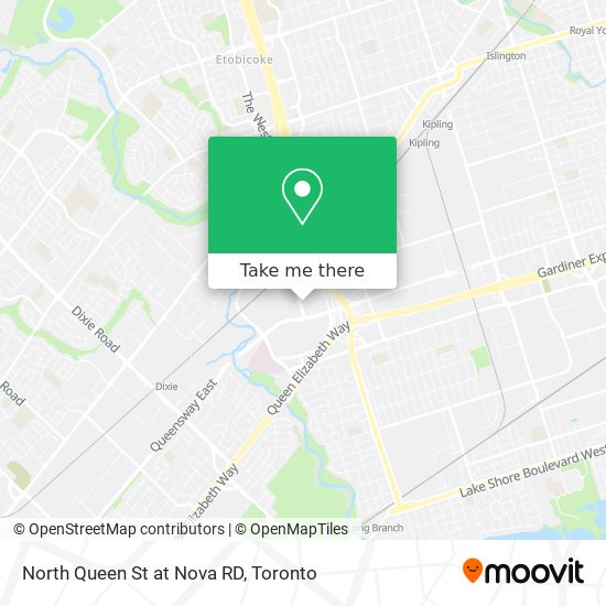 North Queen St at Nova RD map