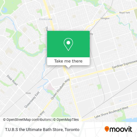 T.U.B.S the Ultimate Bath Store map