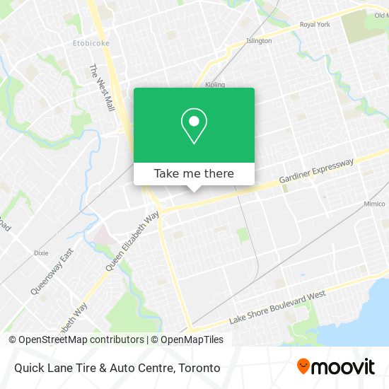 Quick Lane Tire & Auto Centre map