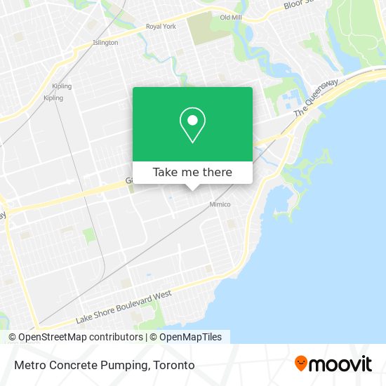 Metro Concrete Pumping map