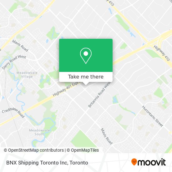 BNX Shipping Toronto Inc plan