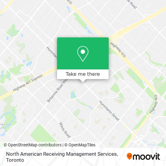 North American Receiving Management Services map