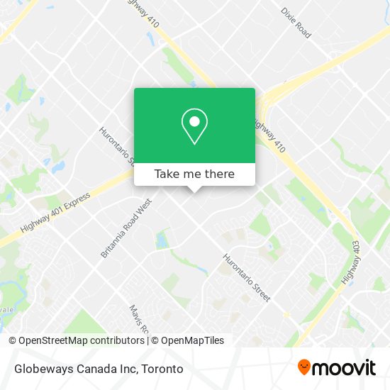 Globeways Canada Inc map