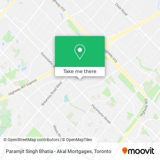 Paramjit Singh Bhatia - Akal Mortgages map