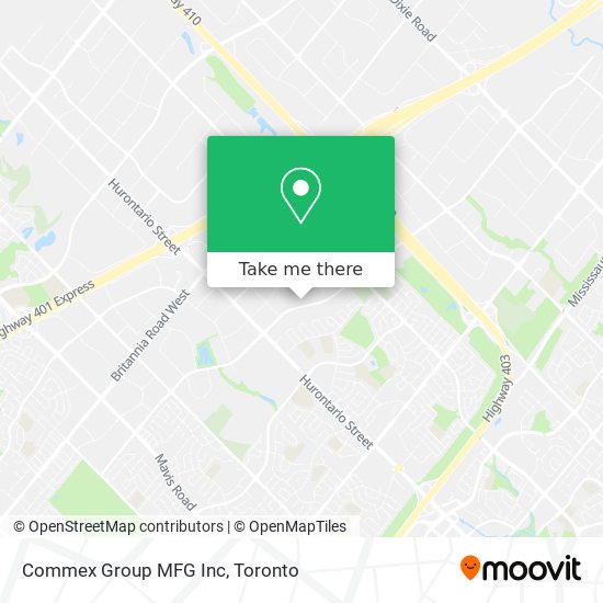 Commex Group MFG Inc map