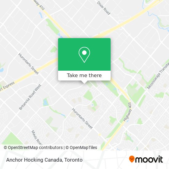 Anchor Hocking Canada map