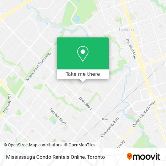 Mississauga Condo Rentals Online map