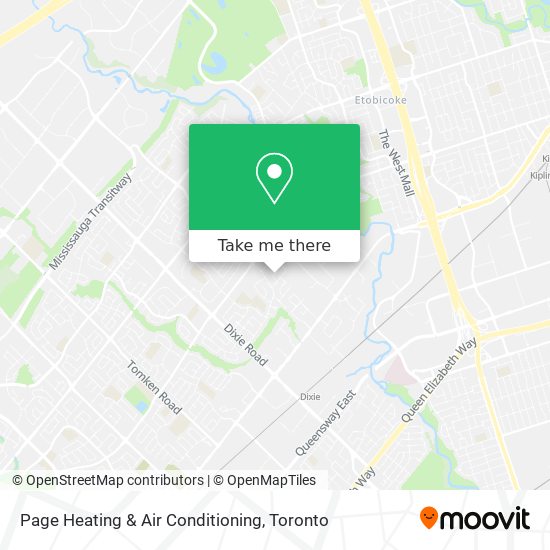 Page Heating & Air Conditioning map