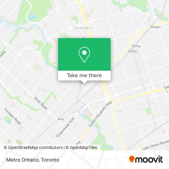 Metro Ontario map