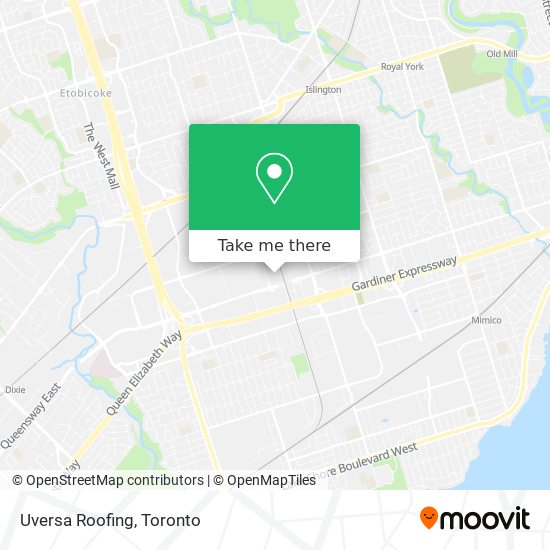 Uversa Roofing map