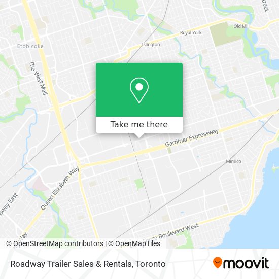 Roadway Trailer Sales & Rentals map